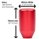 ESCO-T5 5-Speed Shift Knob in Satin Red Finish (M10x1.5)-6