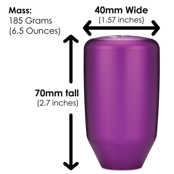 ESCO-T6 Shift Knob in Satin Purple Anodized Finish
