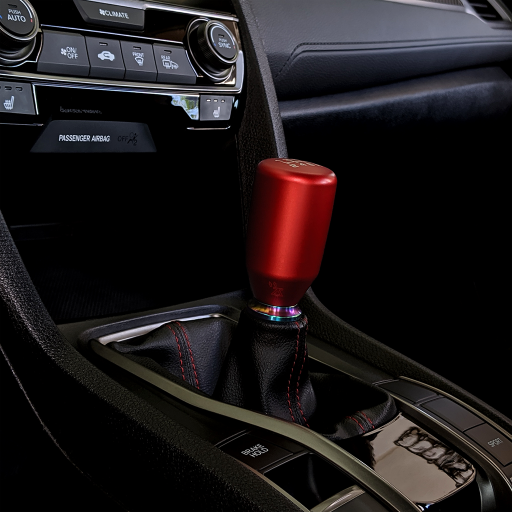 ESCO-T6 Shift Knob in Satin Red Anodized Finish