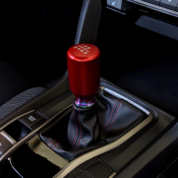 ESCO-T6 Shift Knob in Satin Red Anodized Finish