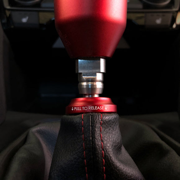 Shift Boot Collar Upgrade (Satin Red Aluminum Finish)
