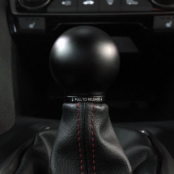 POCO Low-Profile Shift Knob in Satin Black Anodized Finish