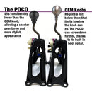 POCO Low-Profile Shift Knob in Satin Black Anodized Finish-7