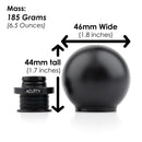 POCO Low-Profile Shift Knob in Satin Black Anodized Finish-4