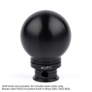 Satin Black Aluminum Shift Boot Collar for POCO Shift Knobs-9