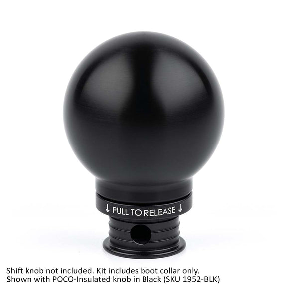 Satin Black Aluminum Shift Boot Collar for POCO Shift Knobs