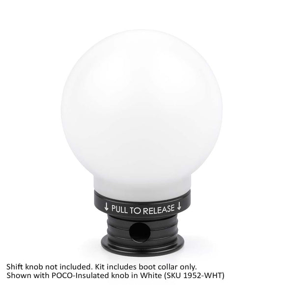 Satin Black Aluminum Shift Boot Collar for POCO Shift Knobs