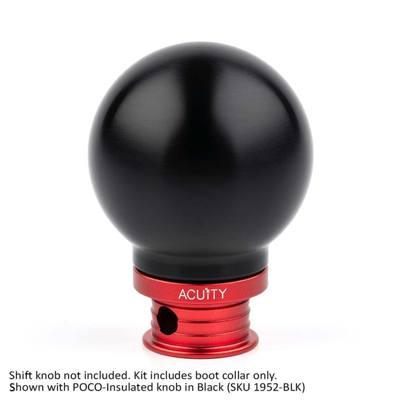 Satin Red Aluminum Shift Boot Collar for POCO Shift Knobs