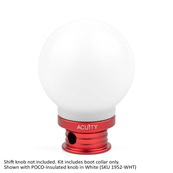 Satin Red Aluminum Shift Boot Collar for POCO Shift Knobs