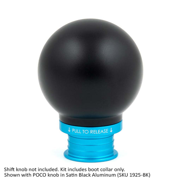 Satin Teal Aluminum Shift Boot Collar for POCO Shift Knobs