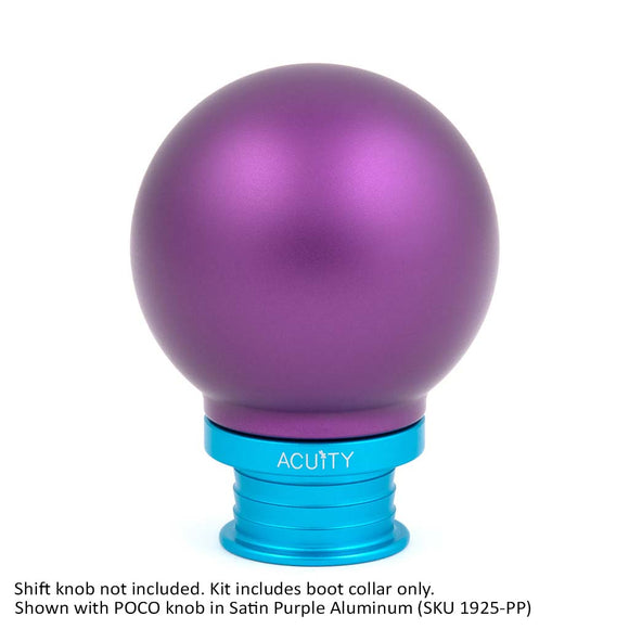 Satin Teal Aluminum Shift Boot Collar for POCO Shift Knobs