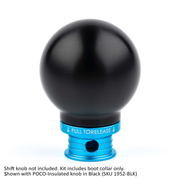 Satin Teal Aluminum Shift Boot Collar for POCO Shift Knobs