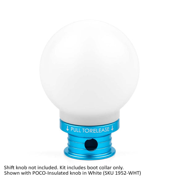 Satin Teal Aluminum Shift Boot Collar for POCO Shift Knobs