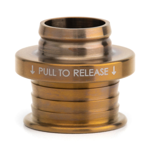 Burnt Gold Titanium Shift Boot Collar for POCO Shift Knobs