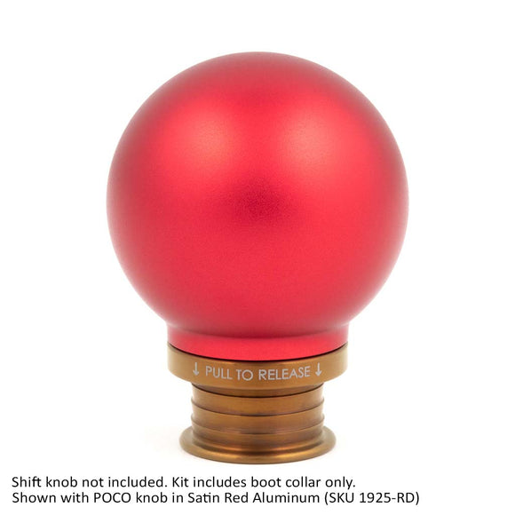 Burnt Gold Titanium Shift Boot Collar for POCO Shift Knobs