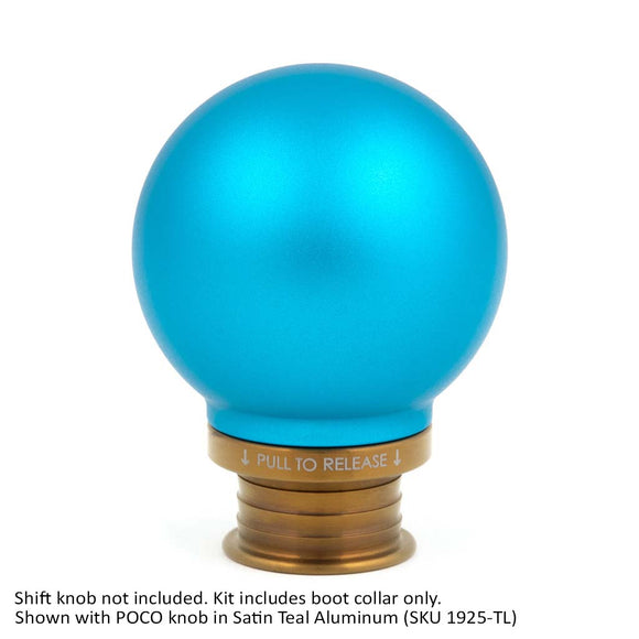 Burnt Gold Titanium Shift Boot Collar for POCO Shift Knobs