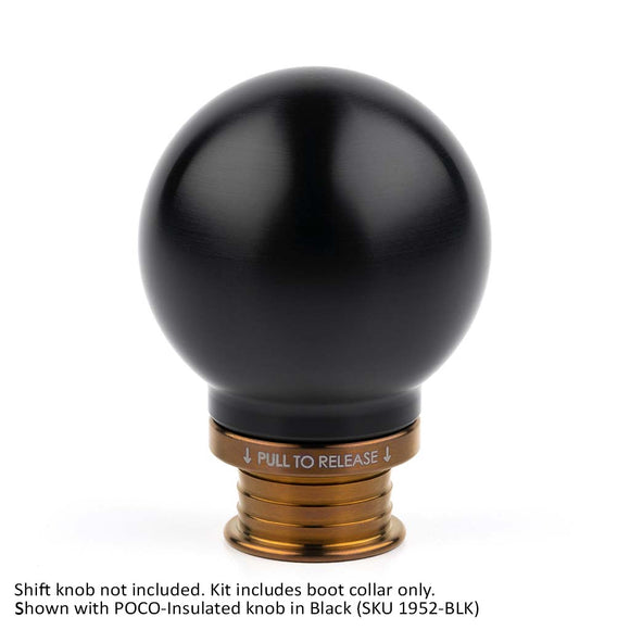 Burnt Gold Titanium Shift Boot Collar for POCO Shift Knobs