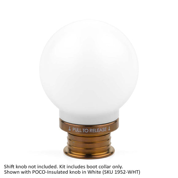 Burnt Gold Titanium Shift Boot Collar for POCO Shift Knobs