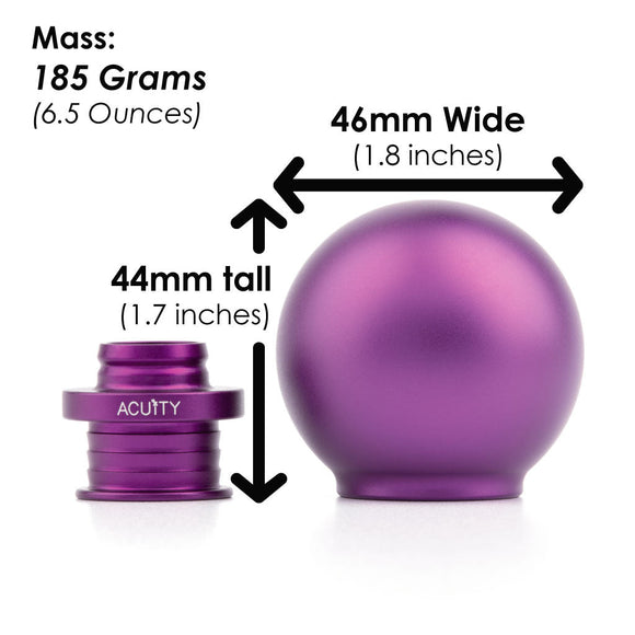 POCO Low-Profile Shift Knob in Satin Purple Anodized Finish