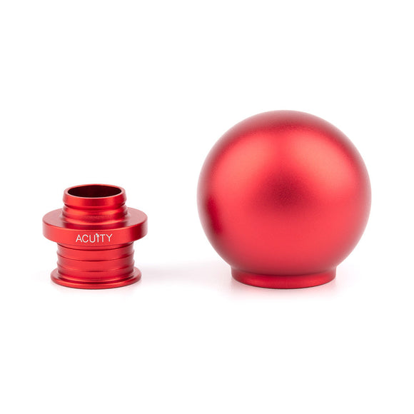 POCO Low-Profile Shift Knob in Satin Red Anodized Finish