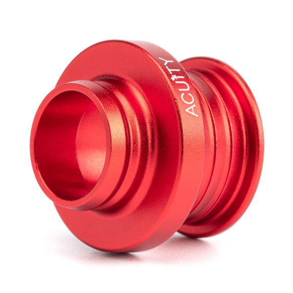 POCO Low-Profile Shift Knob in Satin Red Anodized Finish