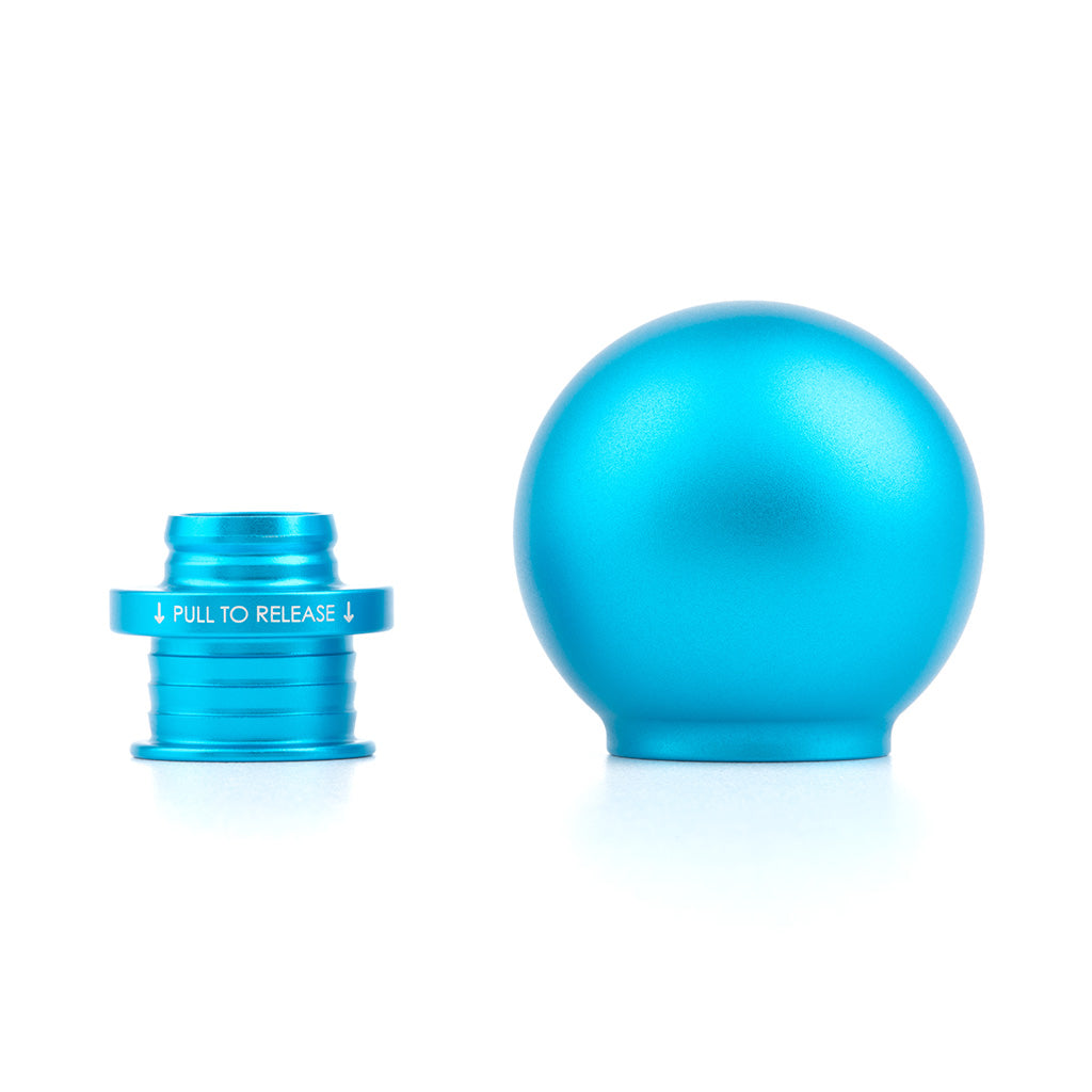 POCO Low-Profile Shift Knob in Satin Teal Anodized Finish