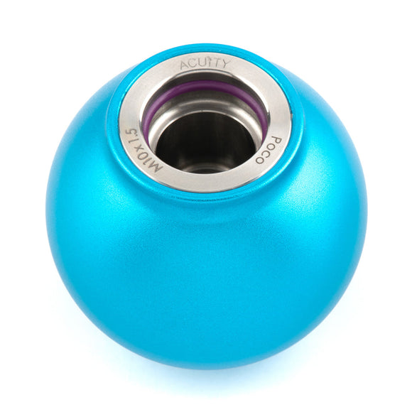 POCO Low-Profile Shift Knob in Satin Teal Anodized Finish