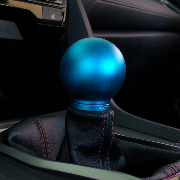 POCO Low-Profile Shift Knob in Satin Teal Anodized Finish