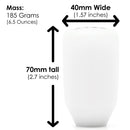 ESCO-Insulated Shift Knob in White (M10X1.5)-4