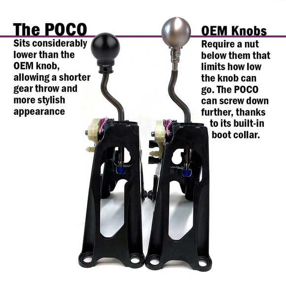 POCO Insulated Low-Profile Shift Knob in Black (M10X1.5)