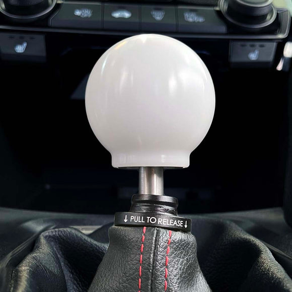 POCO Insulated Low-Profile Shift Knob in White (M10X1.5)