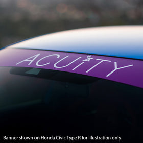 Matte Purple Windshield Banner