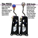 POCO-Ti Low Profile Shift Knob in Burnt Titanium Finish (M10x1.5)-4