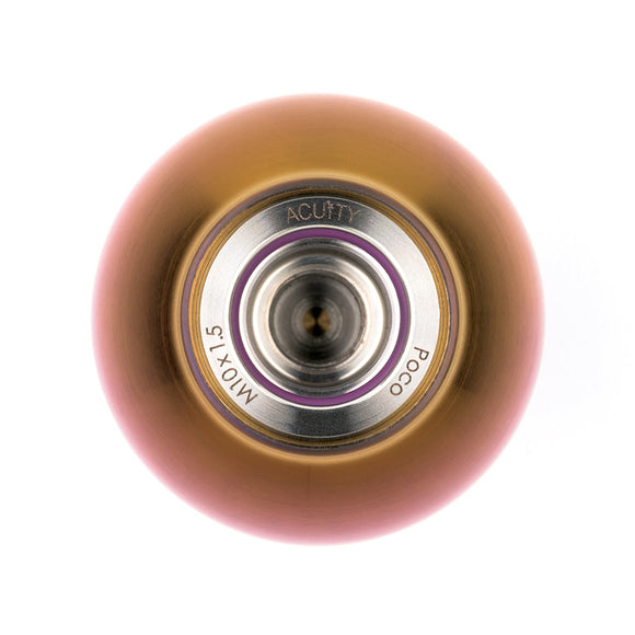 POCO-Ti Low Profile Shift Knob in Burnt Titanium Finish (M10x1.5)