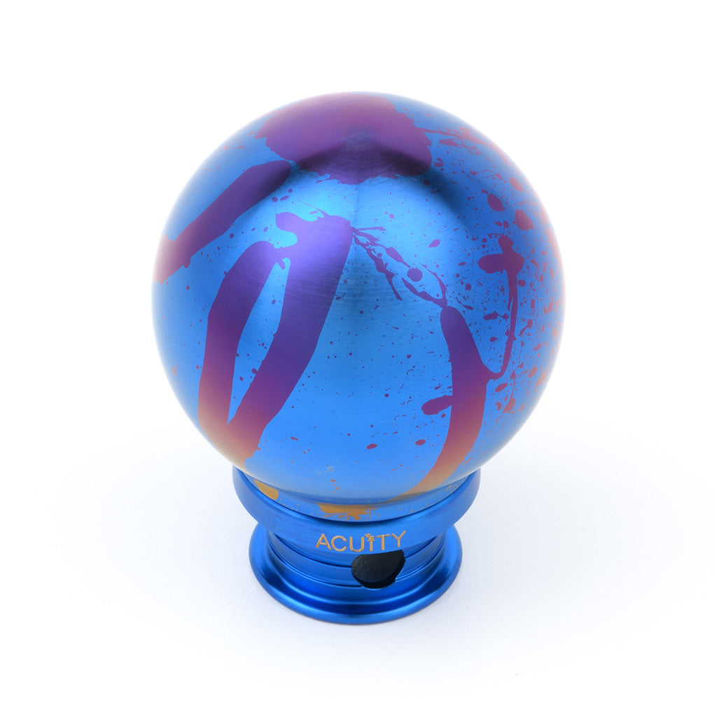POCO-Ti Low Profile Shift Knob in Splatter Titanium Finish (M10x1