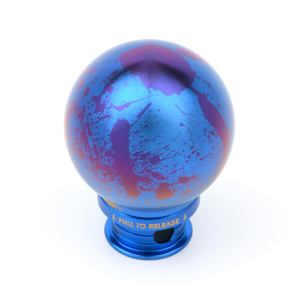 POCO-Ti Low Profile Shift Knob in Splatter Titanium Finish (M10x1