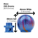 POCO-Ti Low Profile Shift Knob in Splatter Titanium Finish (M10x1.5)-6