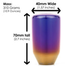 ESCO-Ti Shift Knob in Burnt Titanium Finish (M10X1.5)-3