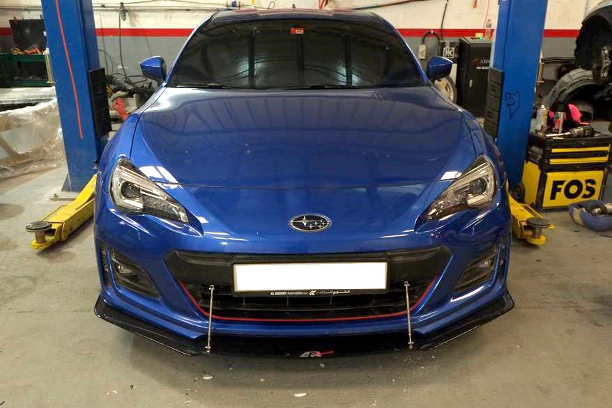 Subaru BRZ Carbon Fiber Wind Splitter w/ Rods 2017-2021 - 0