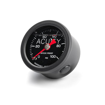 ACUiTY 100 PSI Fuel Pressure Gauge in Satin Black Finish - 0