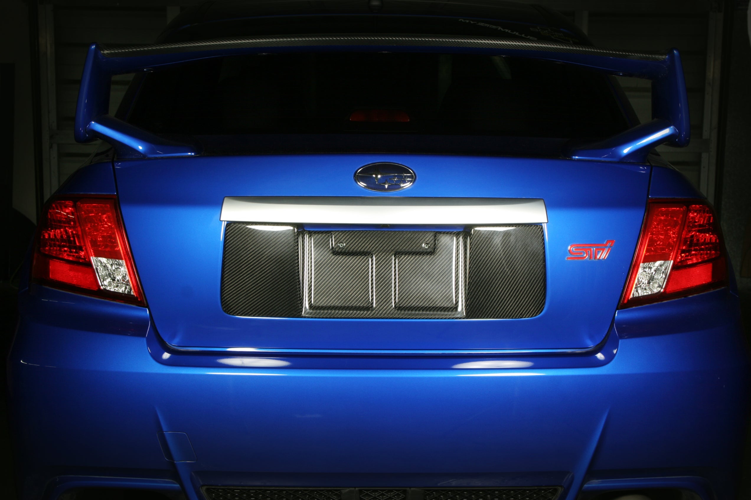 Subaru WRX/ STI Sedan Carbon Fiber License Plate Frame 2008-2014 - 0