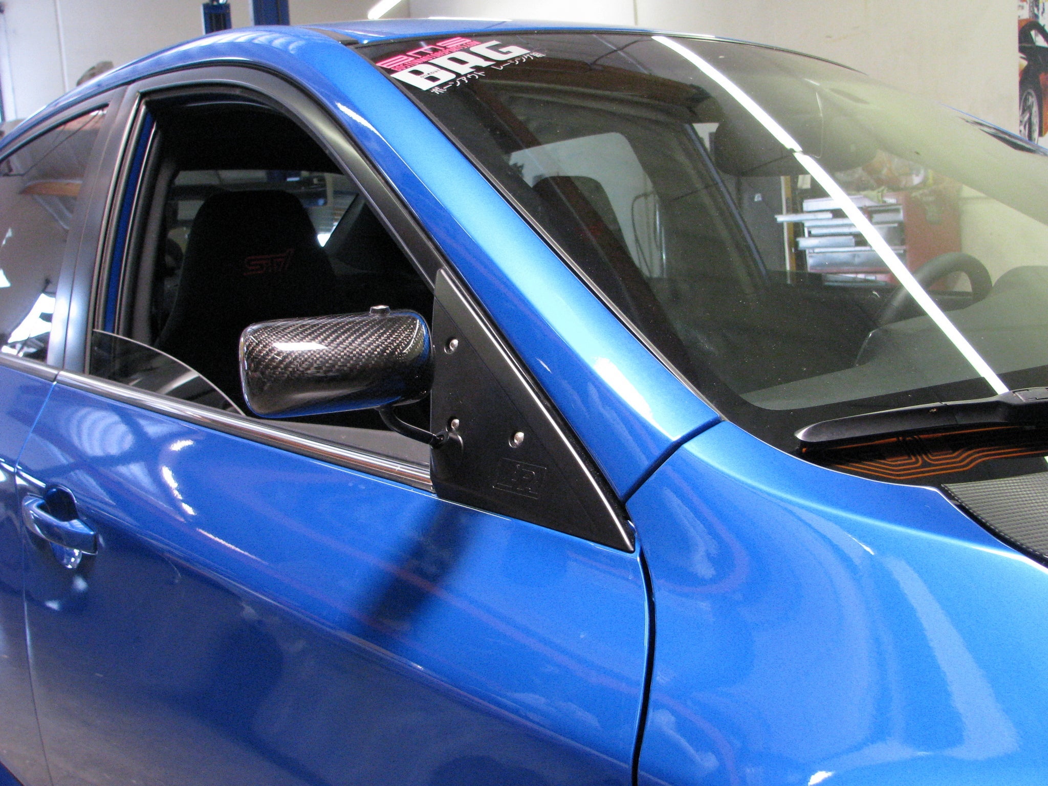 Subaru Impreza WRX/ STI Formula 3 Carbon Fiber Mirror/Black 2008-2014 - 0