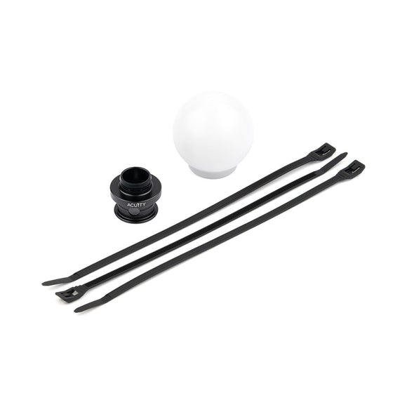 POCO Insulated Low-Profile Shift Knob in White (M10X1.5)