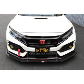 Honda FK8 Civic Type R with OEM Lip Front Wind Splitter 2017-2021 - 0