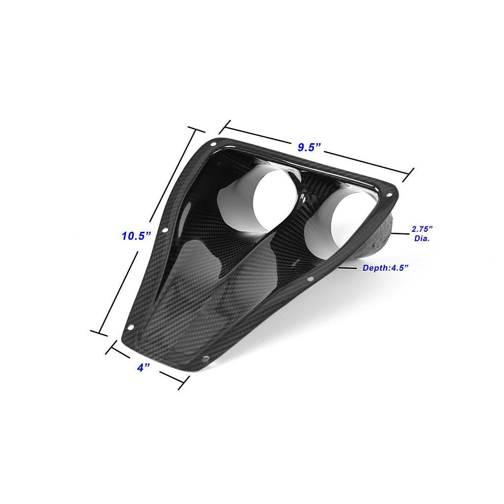 Universal Fitment Dual NACA Ducts - 0