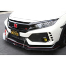 Honda FK8 Civic Type R with OEM Lip Front Wind Splitter 2017-2021-3