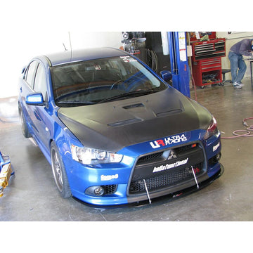Mitsubishi Lancer Ralliart Front Wind Splitter 2009-Up - 0