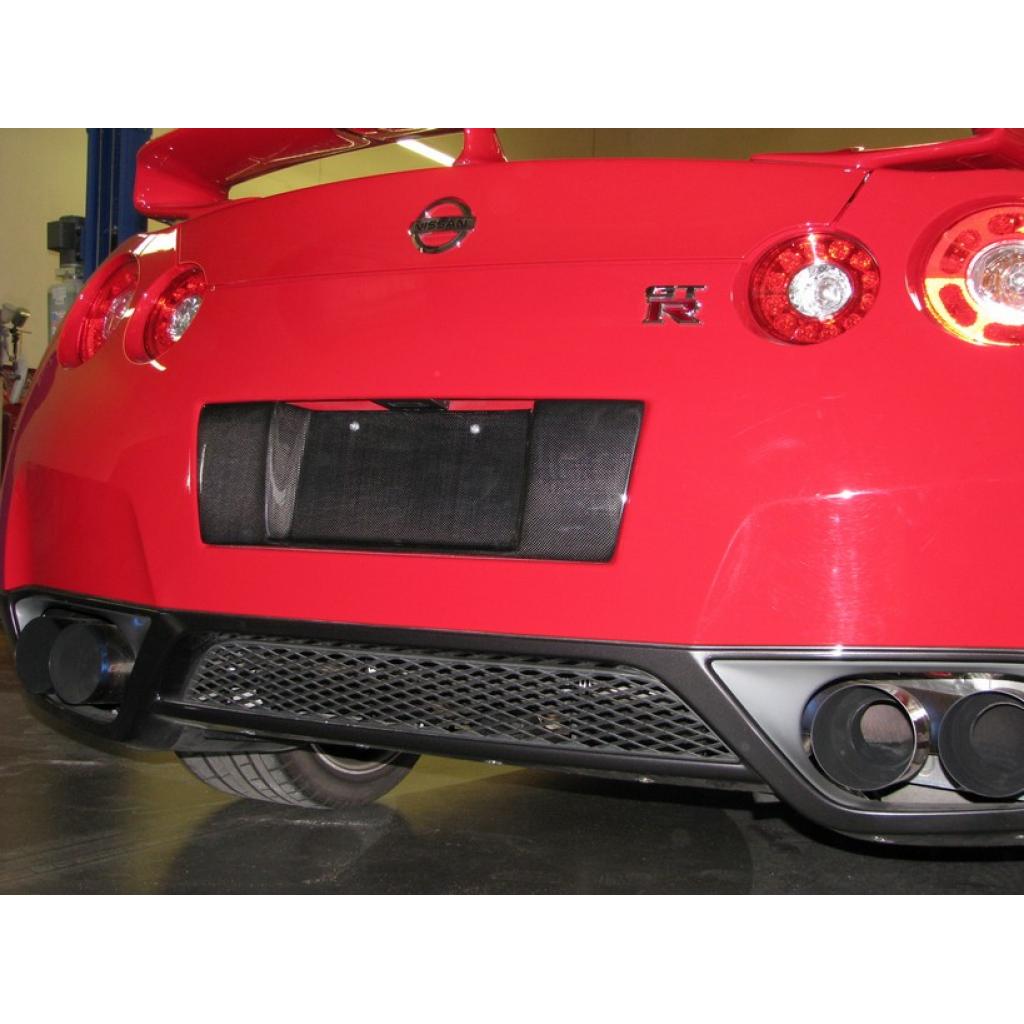 Nissan GTR R35 License Plate Backing 2008-2011 - 0