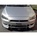 Mitsubishi Lancer GTS Front Wind Splitter 2008-Up-3