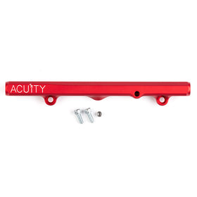 K-Series Fuel Rail in Satin Red Finish - 0